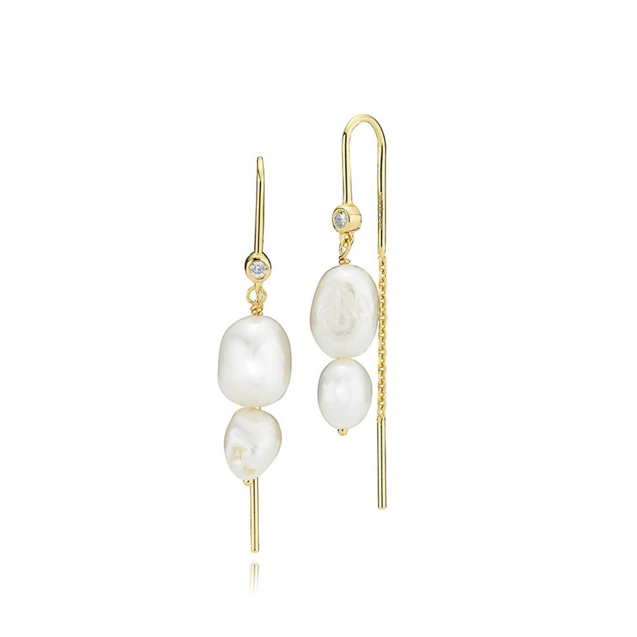 Reringe Izabel Camille | Leonora Earchains With Freshwater Pearls