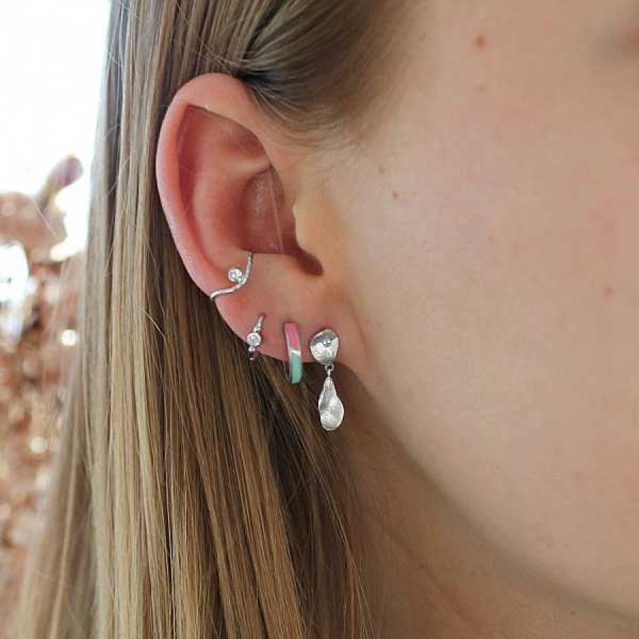 Reringe STINE A Jewelry | Clear Sea Earring With Stone