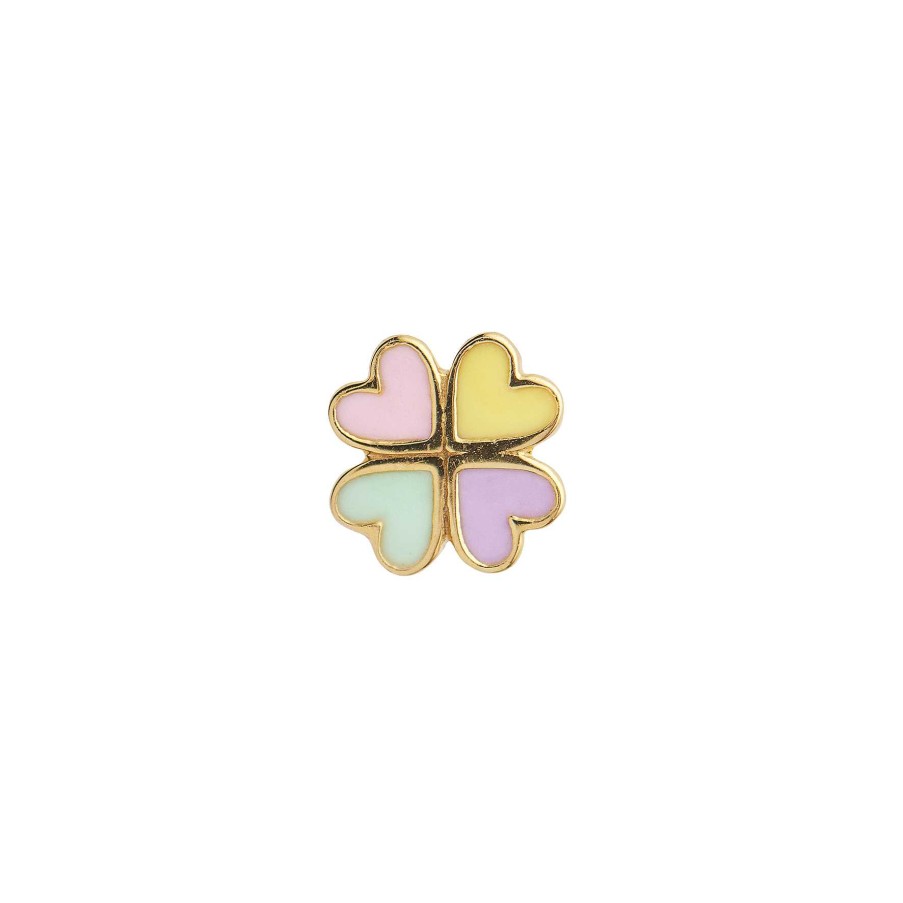 Reringe STINE A Jewelry | Love Heart Clover Enamel Earring