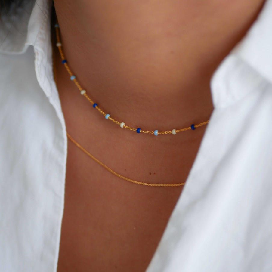 Halsk Der Enamel Copenhagen | Lola Necklace Marine