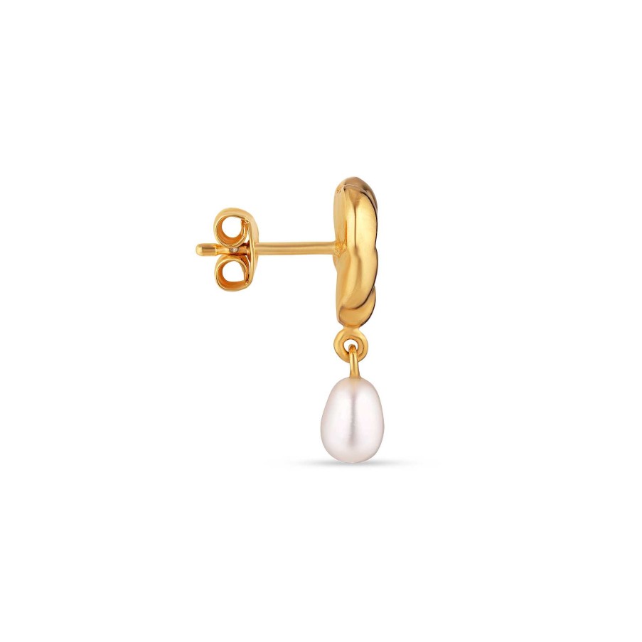 Reringe Jane Kønig | Drippy Earstud With Pearl Pendant