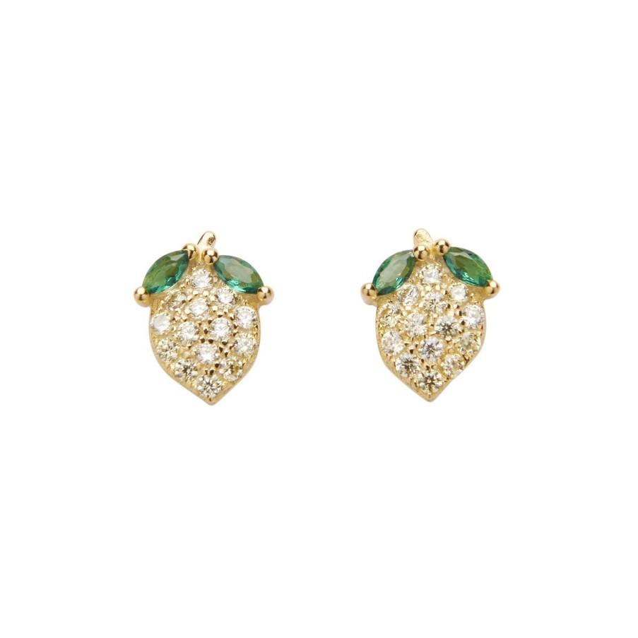 Reringe Pico | Lemon Crystal Studs