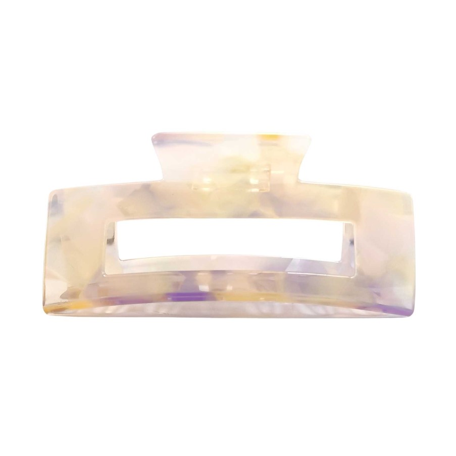 Accessories A-Hjort Jewellery | Square Hairclaw Golden Lavender