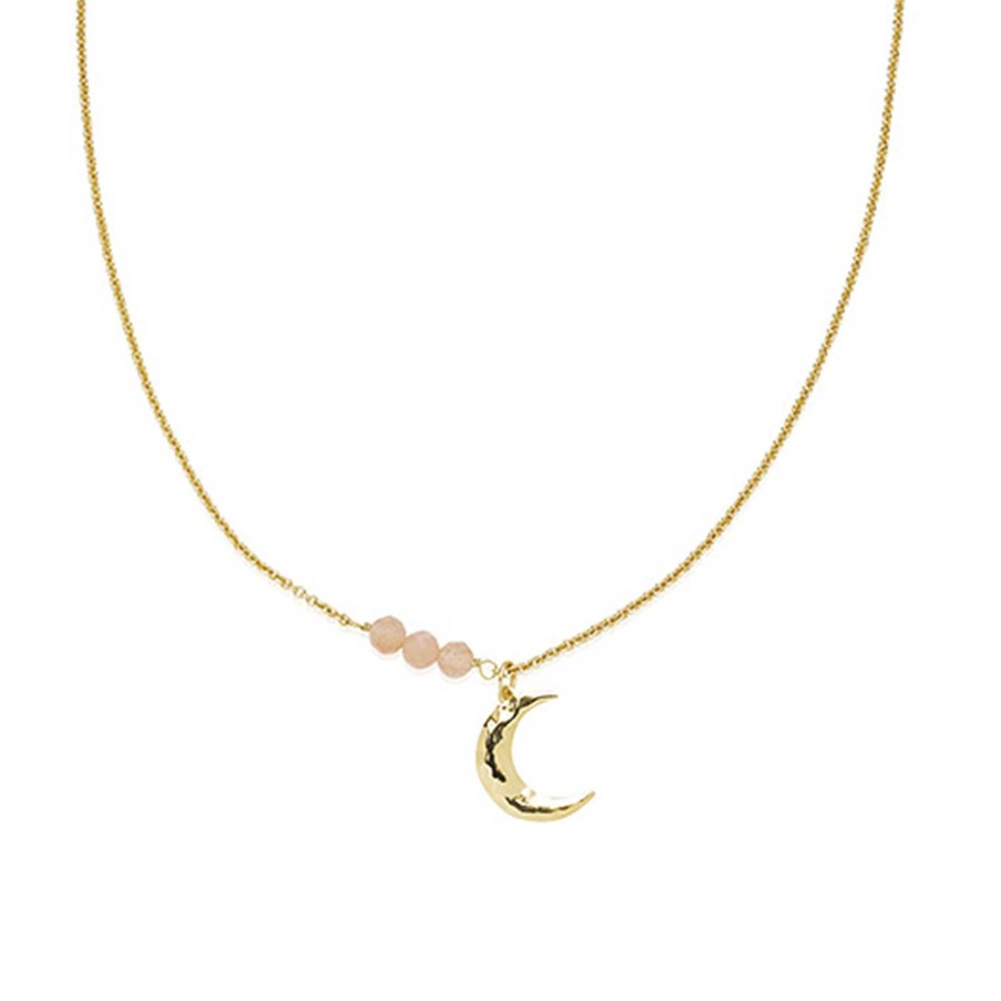 Halsk Der Izabel Camille | Mie Moltke Necklace With Moon And Pearls