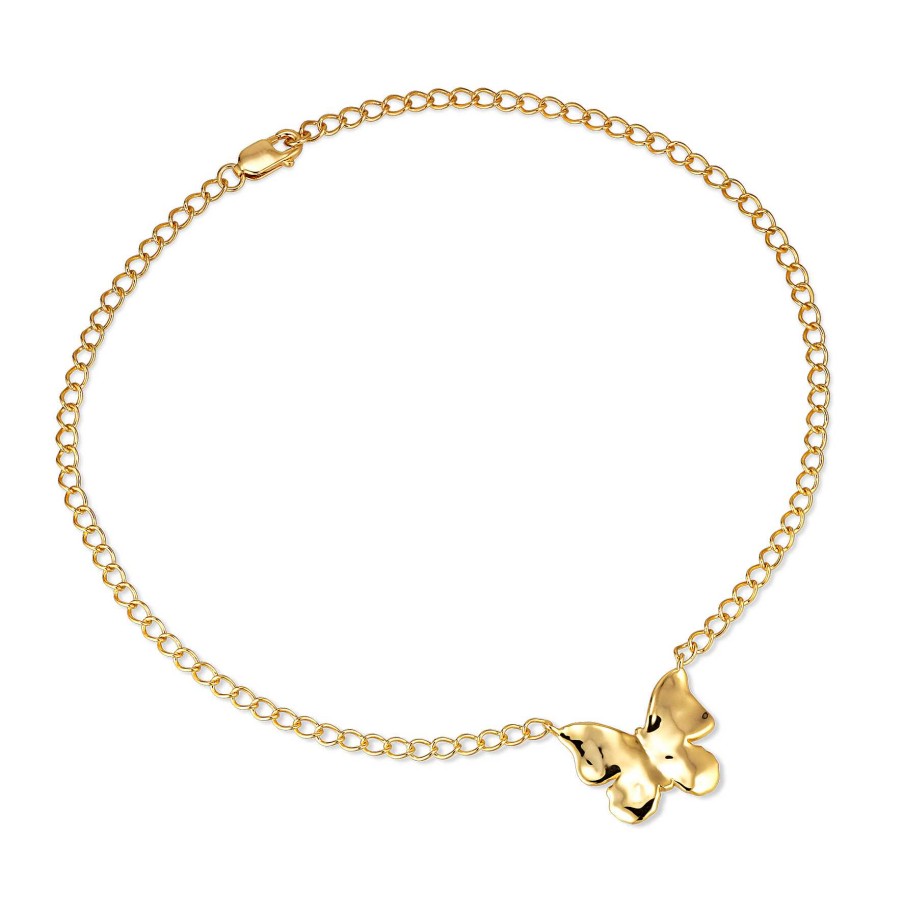 Ankelk Der Jane Kønig | Butterfly Anklet Chain