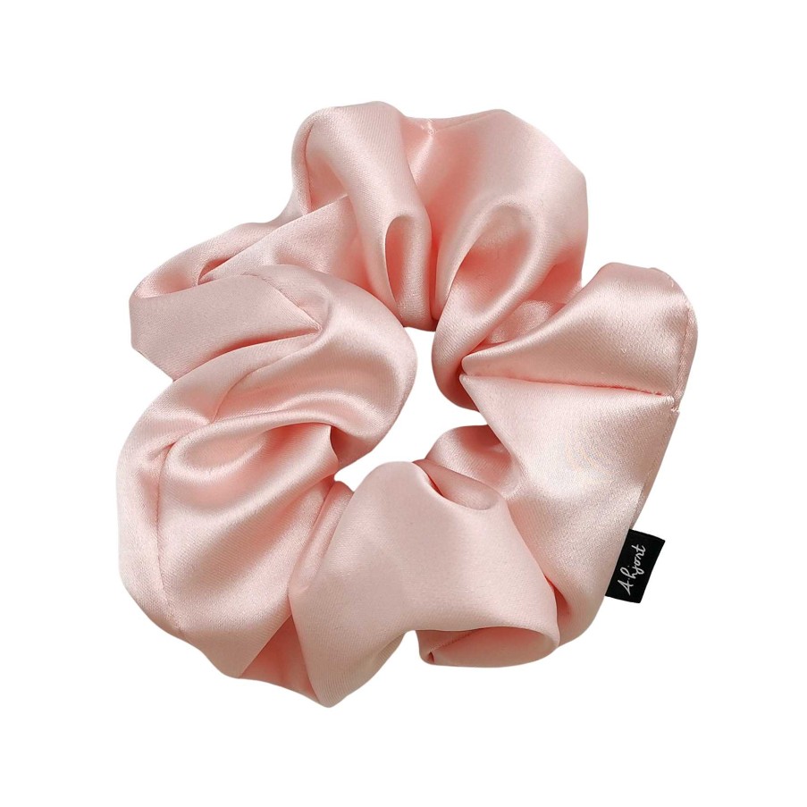 Accessories A-Hjort Jewellery | Hair Scrunchie Light Rose Satin