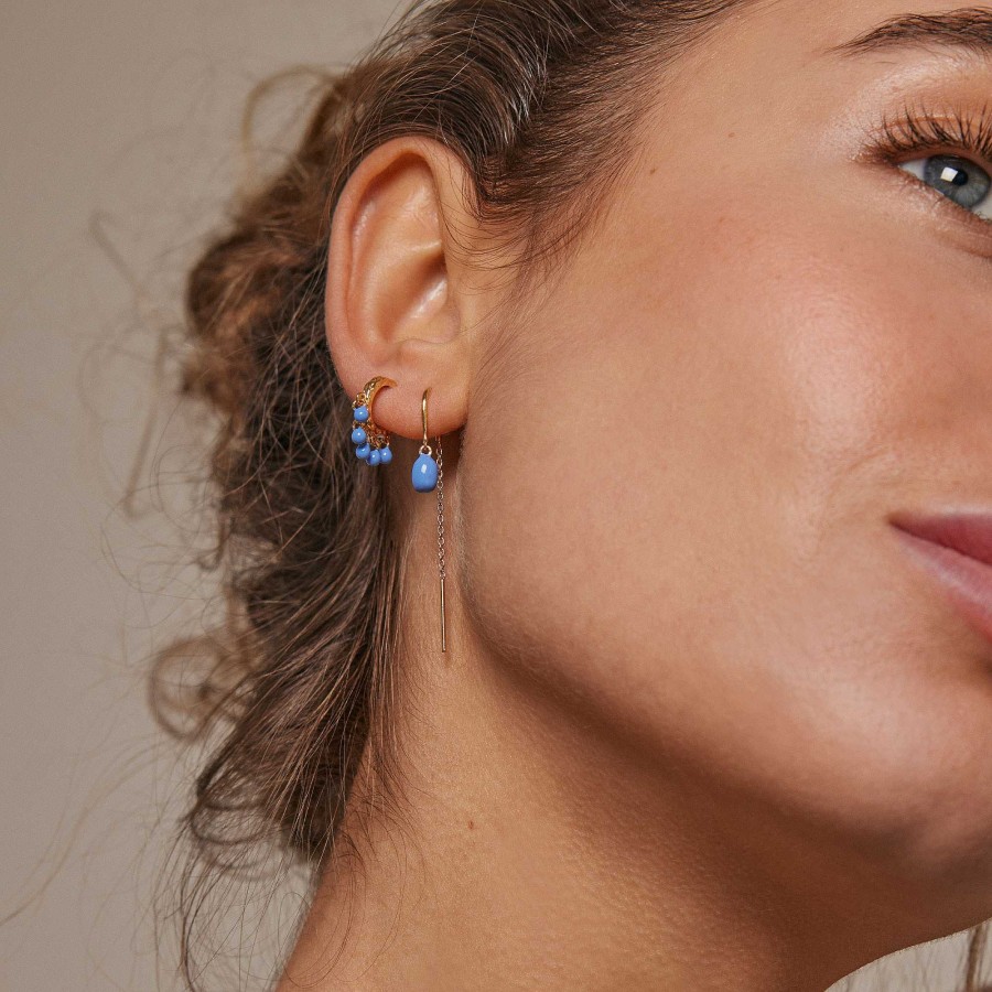 Reringe Enamel Copenhagen | Eleanor Earrings Cornflower