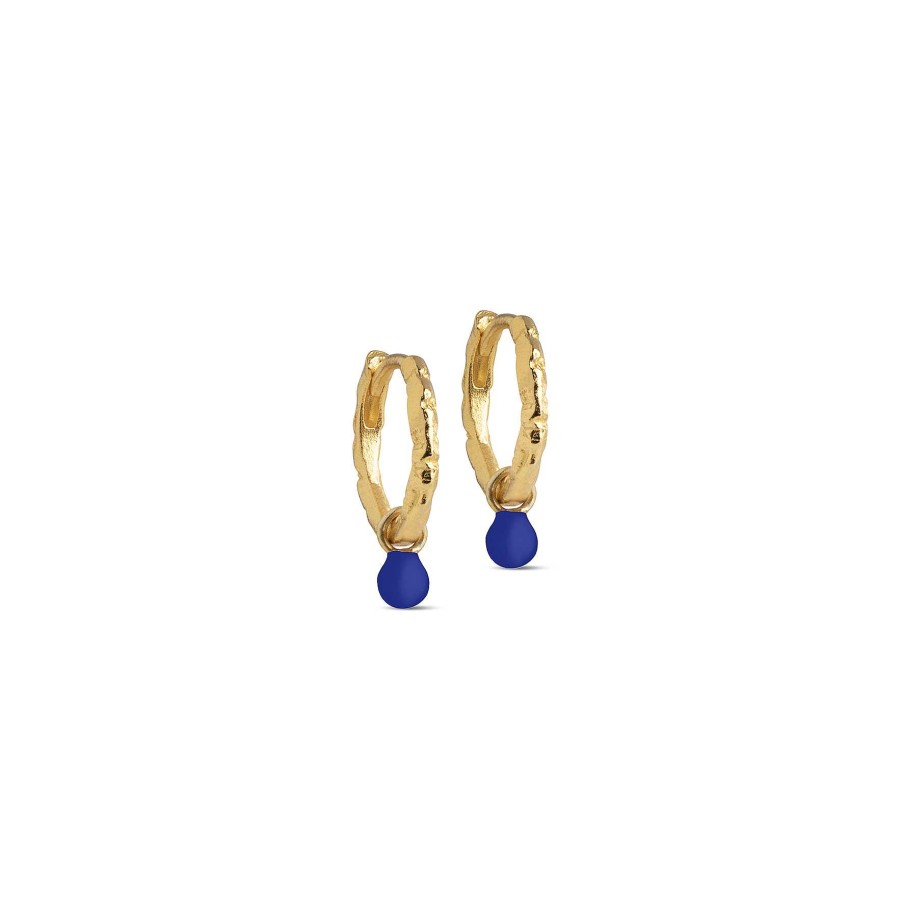 Reringe Enamel Copenhagen | Belle Hoops Navy Blue