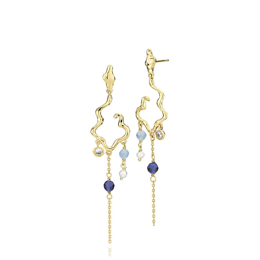 Reringe Izabel Camille | Louisa Long Earrings Blue