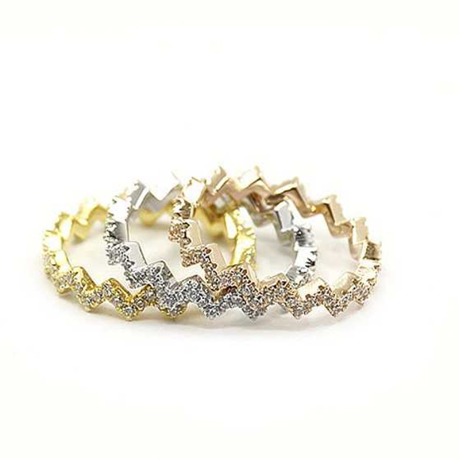 Ringe By Anne | 3 Wave Crystal Mix Rings