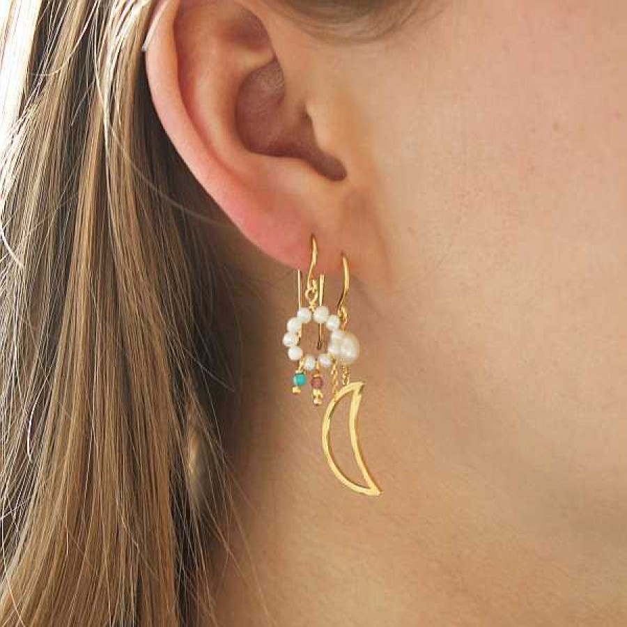 Reringe STINE A Jewelry | Bella Moon Earring With Pearl