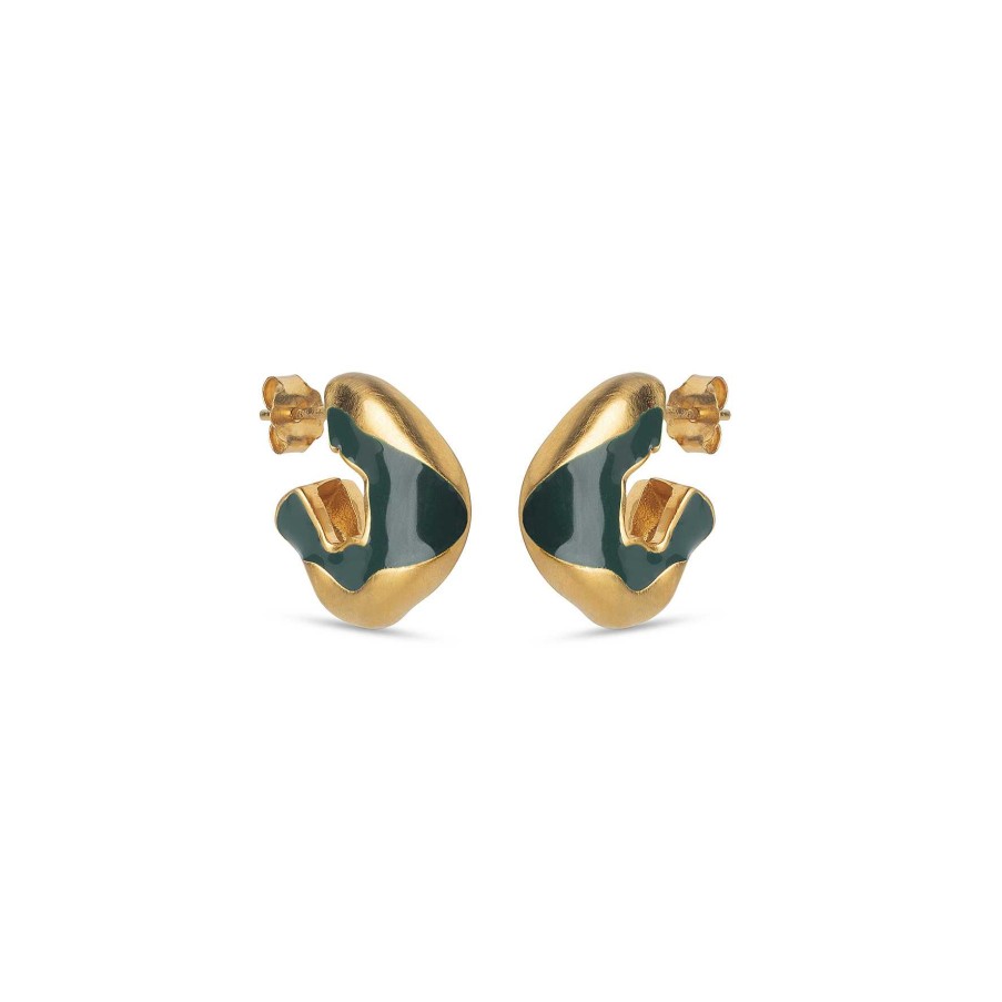 Reringe Enamel Copenhagen | Amelia Hoops Petrol Green