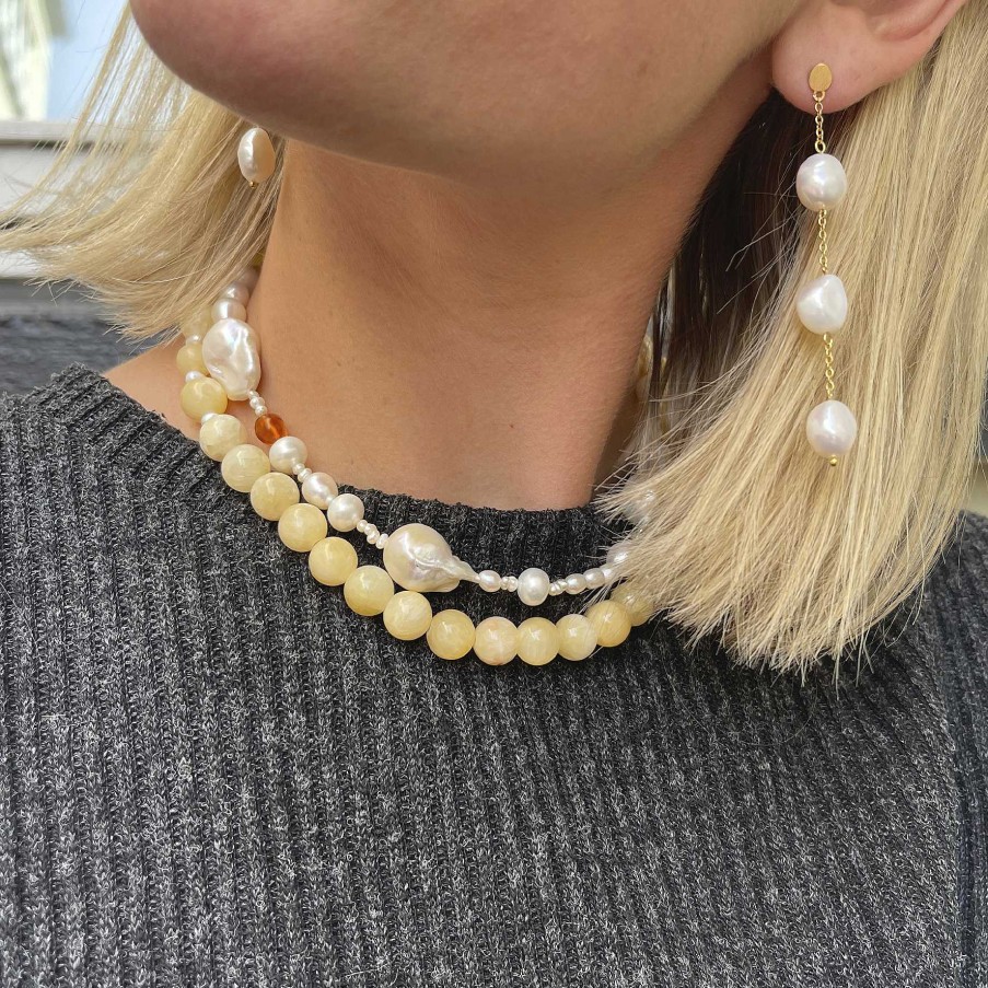 Reringe Sorelle Jewellery | 3-Pearls Earchains